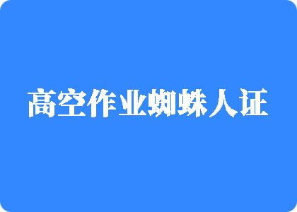 看男人操中国女人B高空作业蜘蛛人证